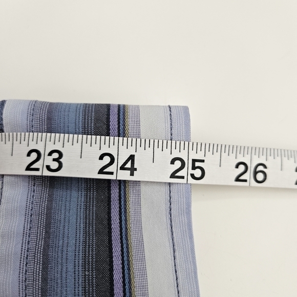 Tommy Bahama Mens Striped Long Sleeve Casual Shirt Blue Purple Tan XL - Picture 6 of 10